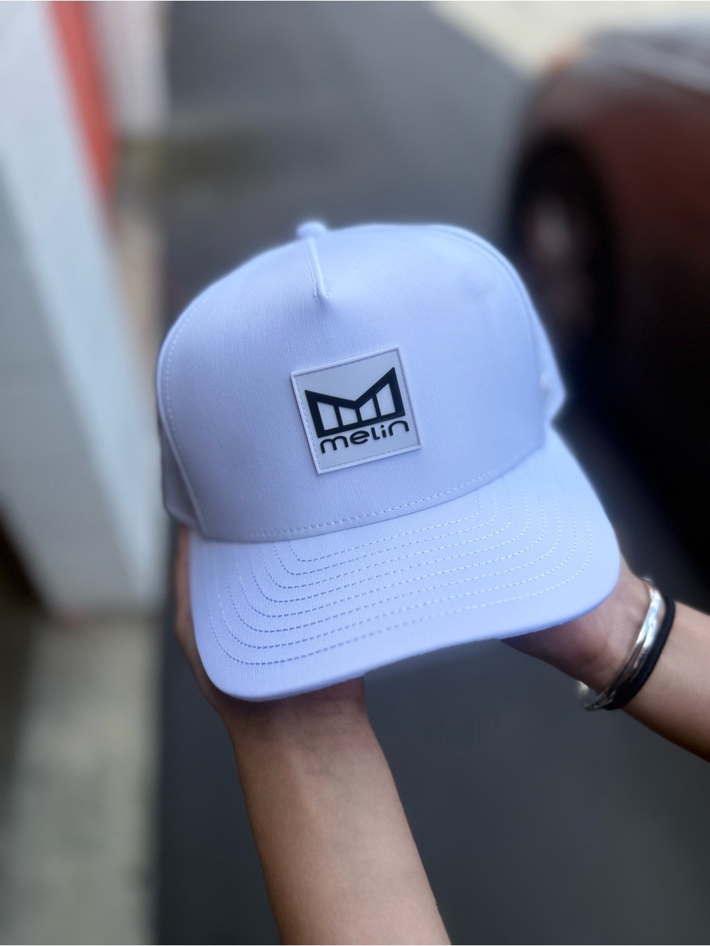 Melin White and Black cap